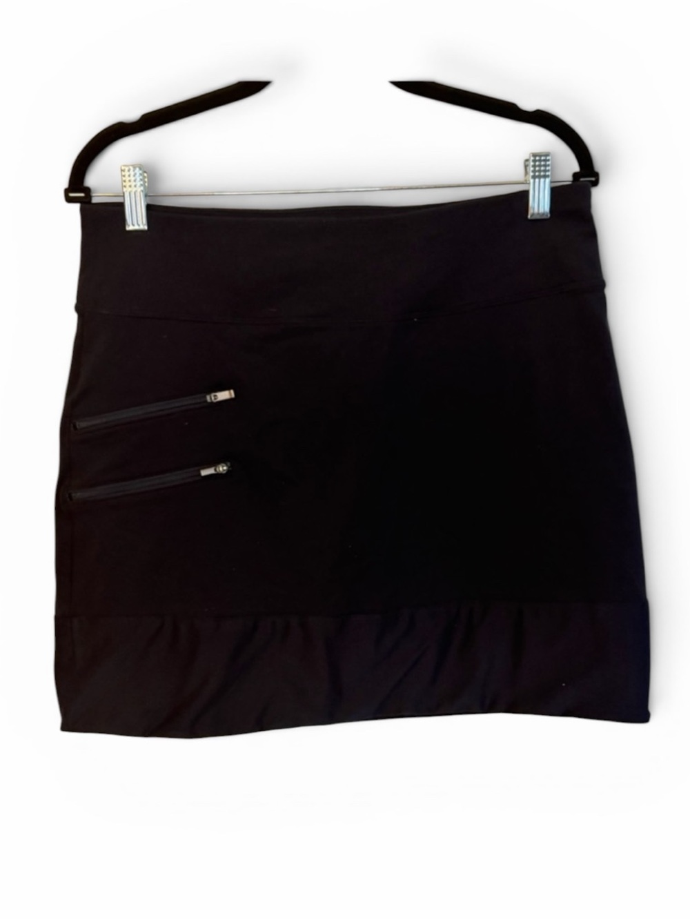 Athleta Women's Athletic Skort Navy Short Solid Zip Pockets Size M